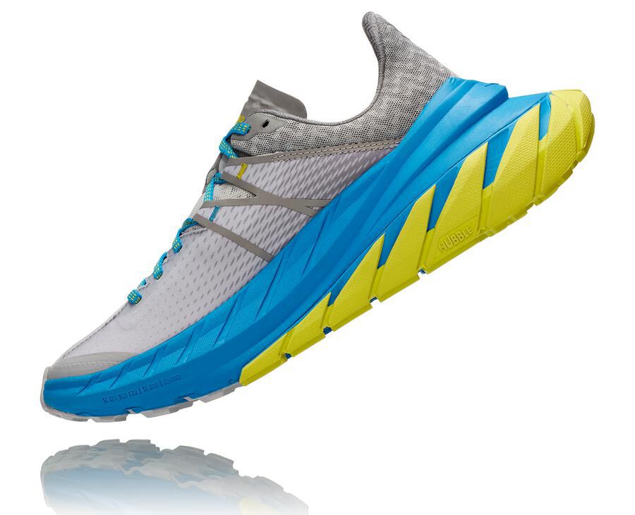 Tenis Hoka One One Trail Hombre Grises - Tennine - TABE38021